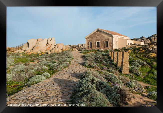 old abandonned house at capo testa teresa di gallu Framed Print by Chris Willemsen