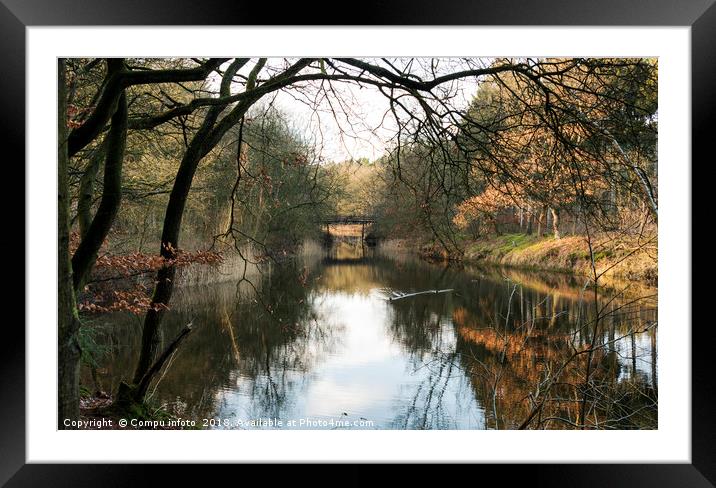 autumn colors in dutch nature Framed Mounted Print by Chris Willemsen