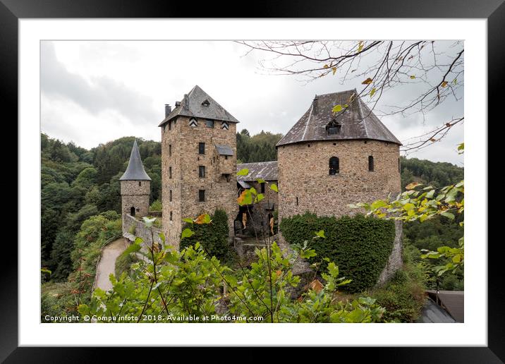 Castle Reinhardstein near Robertville village in B Framed Mounted Print by Chris Willemsen