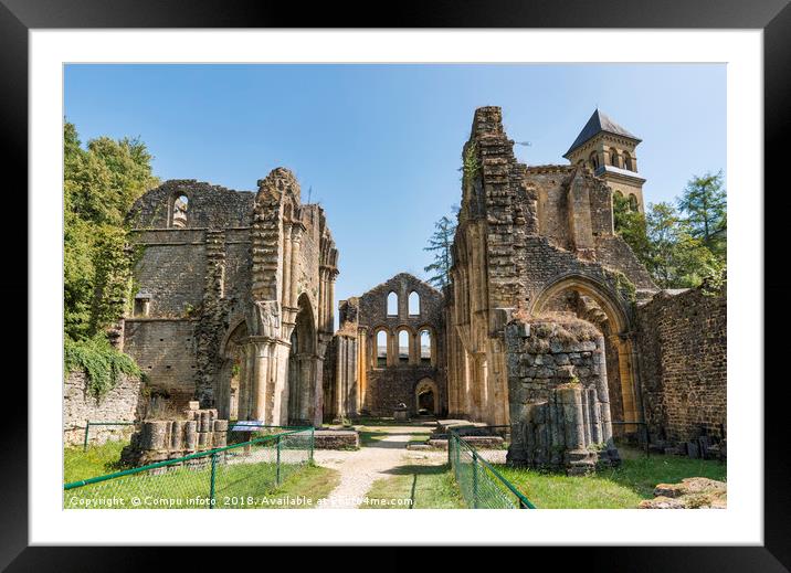 Orval Abbey Abbaye Notre-Dame d Orval, Cistercian  Framed Mounted Print by Chris Willemsen