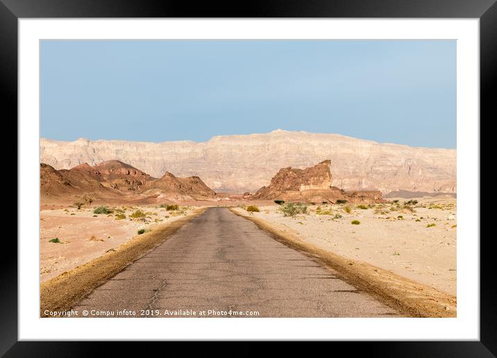 negev desert in israel Framed Mounted Print by Chris Willemsen