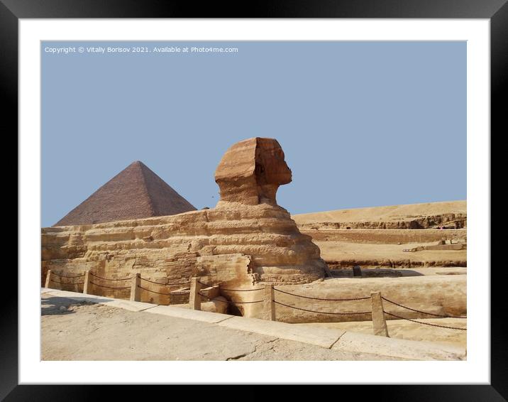 Great Sphinx of Giza Framed Mounted Print by Vitaliy Borisov