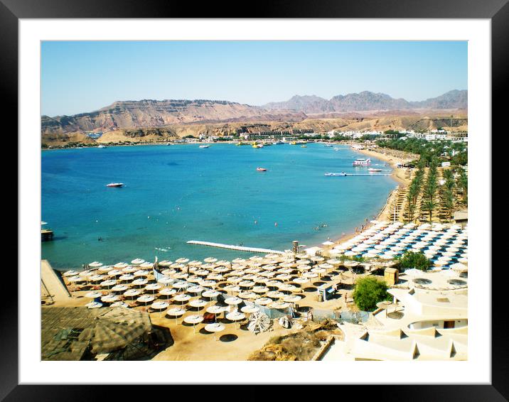 Red Sea near the central ancient part of the city  Framed Mounted Print by Vitaliy Borisov