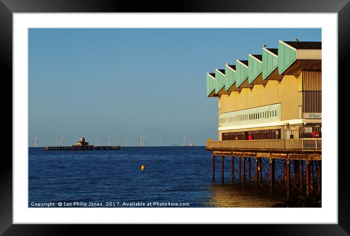 Herne Bay Pier and Isolated Pierhead Framed Mounted Print by Ian Philip Jones