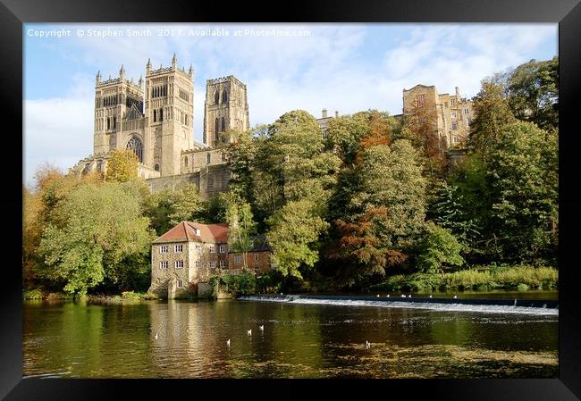 Durham Cathedral & Old Fulling Mill Framed Print by Stephen Smith