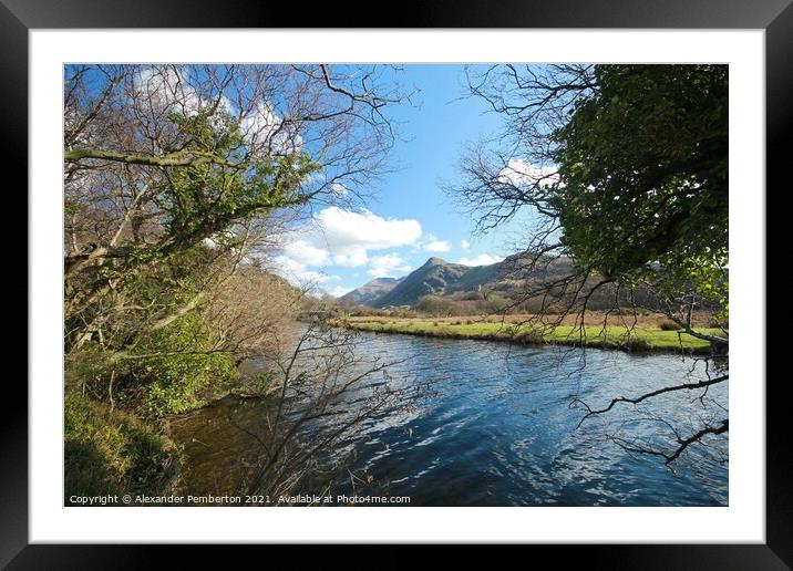 Outdoor waterside Framed Mounted Print by Alexander Pemberton