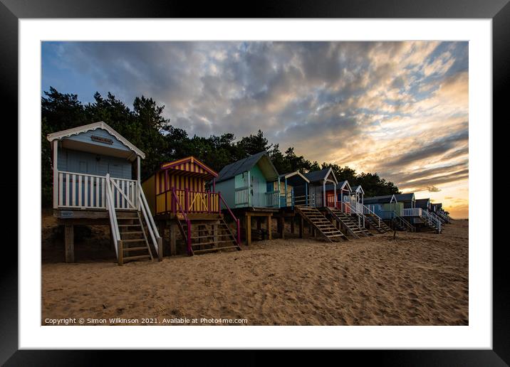 Evening on the Beach Framed Mounted Print by Simon Wilkinson