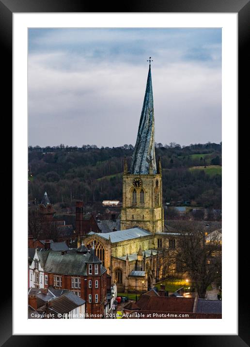 Evening Spire Framed Mounted Print by Simon Wilkinson
