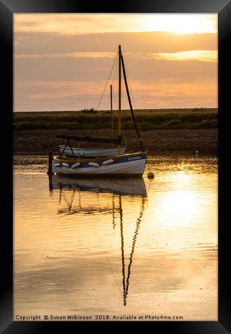 Sunset Reflections Framed Print by Simon Wilkinson