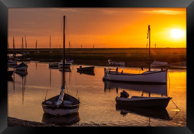 Norfolk Sunset Framed Print by Simon Wilkinson