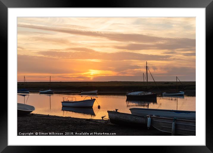 Sunset Framed Mounted Print by Simon Wilkinson