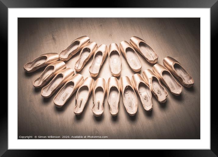 Ballet Shoes Framed Mounted Print by Simon Wilkinson