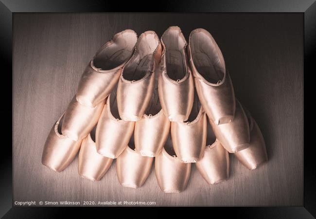 Pointe Shoes Framed Print by Simon Wilkinson