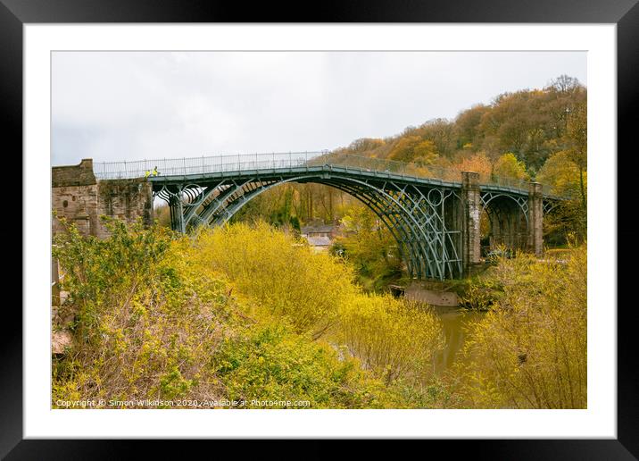 The Iron Bridge Framed Mounted Print by Simon Wilkinson