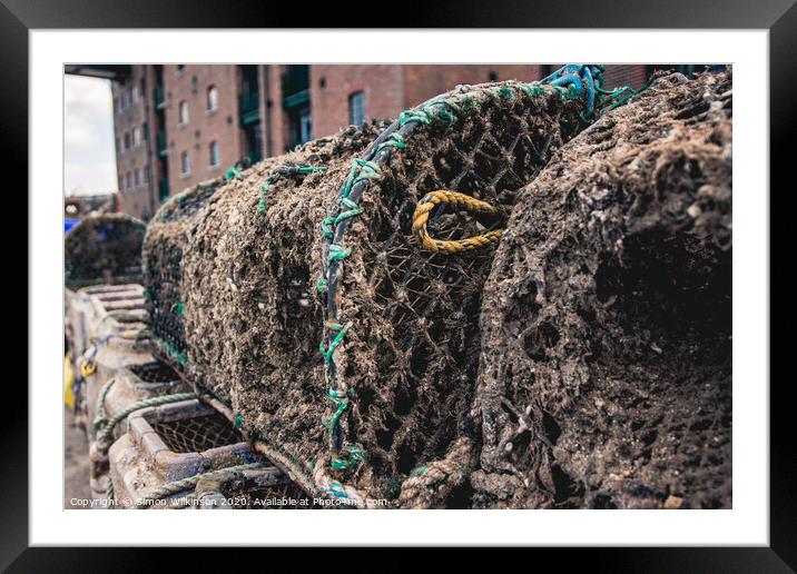 Crab Pots Framed Mounted Print by Simon Wilkinson