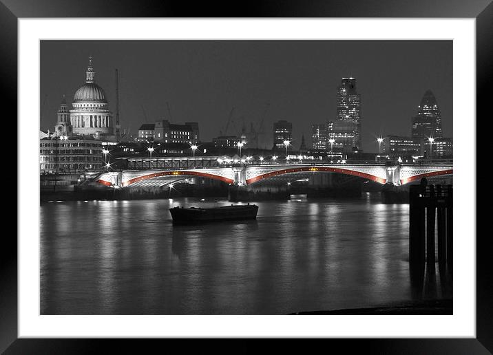 London Skyline Framed Mounted Print by Neil Gavin