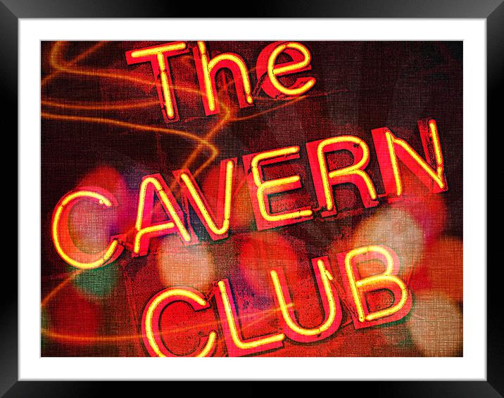 Cavern Glow Framed Mounted Print by Neil Gavin