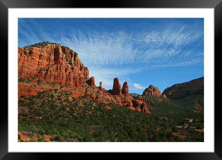 Sedona Sky Framed Mounted Print by Neil Gavin