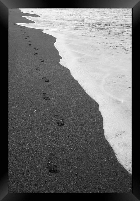 Footprints Framed Print by Neil Gavin
