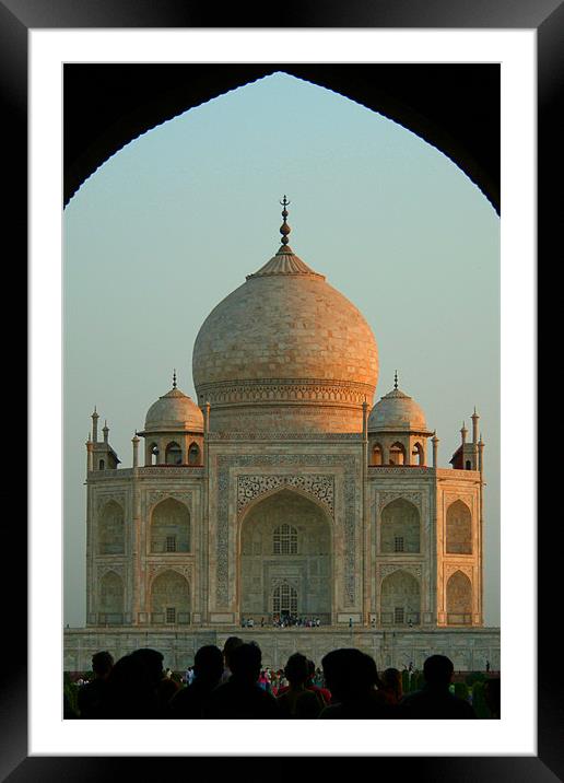 Taj Entrance Framed Mounted Print by Neil Gavin