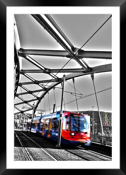 Sheffield Tram Framed Mounted Print by Neil Gavin