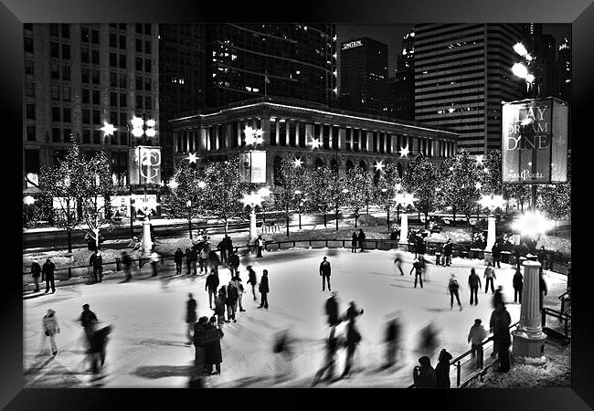 Chicago Winter Framed Print by Neil Gavin