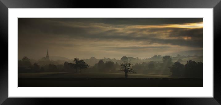 English Dawn Framed Mounted Print by TIM HUGHES