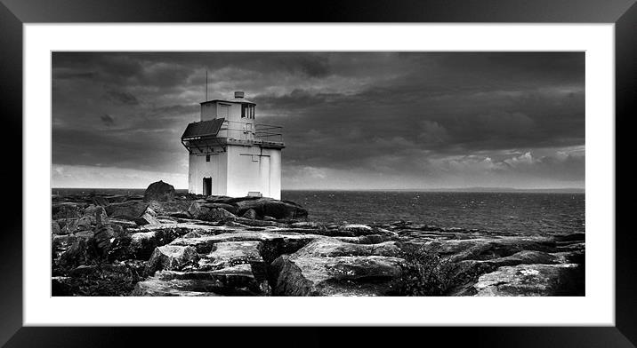 County Clare Lighthouse Framed Mounted Print by TIM HUGHES