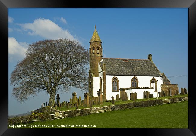 Building, Church, Mouswald, Dumfriesshire, Scotlan Framed Print by Hugh McKean