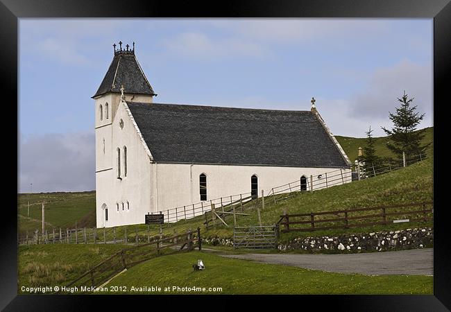 Free Church of Scotland, Uig, Isle of Skye, Scotla Framed Print by Hugh McKean