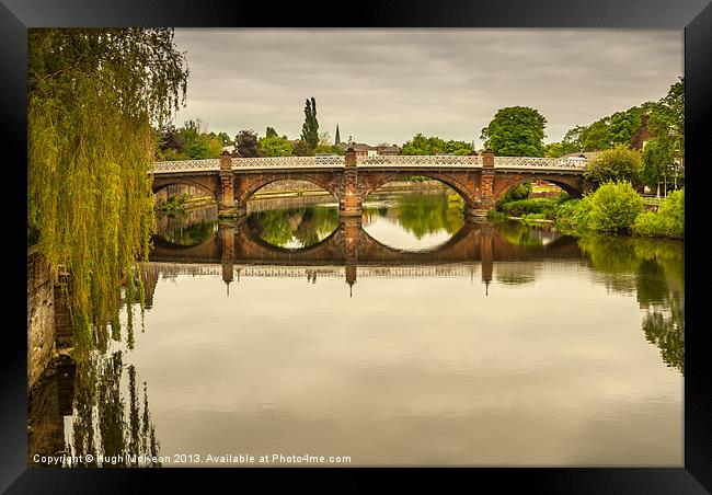 Structure, Buccluech street bridge, Dumfries Scotl Framed Print by Hugh McKean