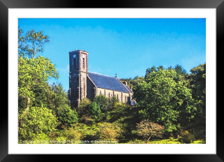 St. Marys Church, Arisaig, Scotland Framed Mounted Print by Hugh McKean