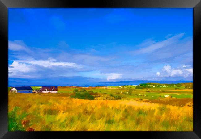 Photo Art, View from the back of Keppoch Framed Print by Hugh McKean