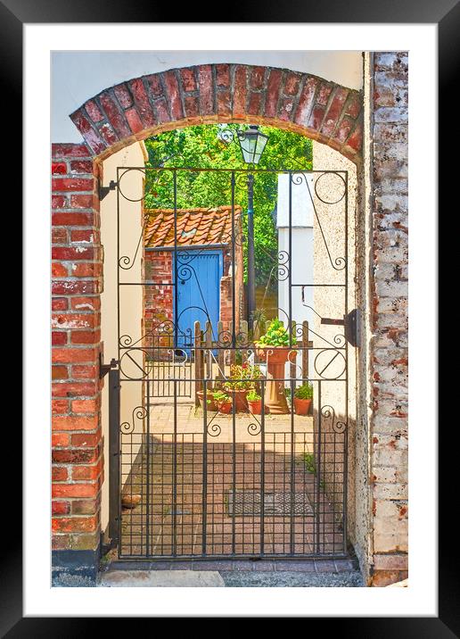 Through the gate into the sunshine Framed Mounted Print by Hugh McKean