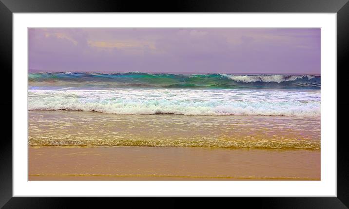 What colour is the sea? Framed Mounted Print by David (Dai) Meacham