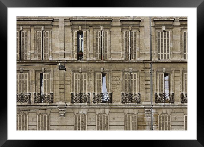 Old Facade, Marseilles, France Framed Mounted Print by Graham Lester George