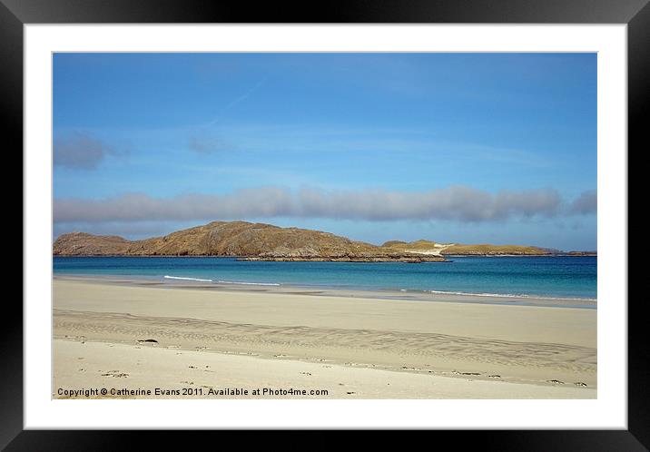 A beach for one Framed Mounted Print by Catherine Fowler