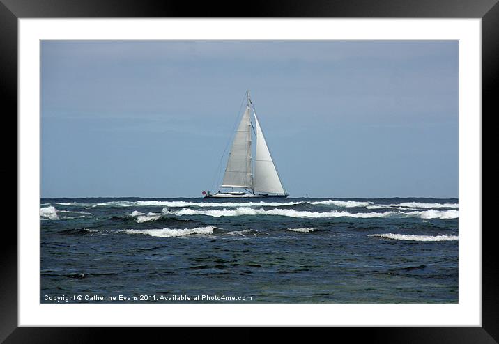Sailing the Atlantic Framed Mounted Print by Catherine Fowler