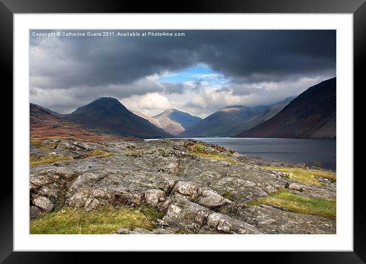 The Peaks of Wastwater Framed Mounted Print by Catherine Fowler