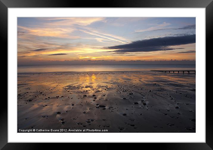Shanklin at first light Framed Mounted Print by Catherine Fowler