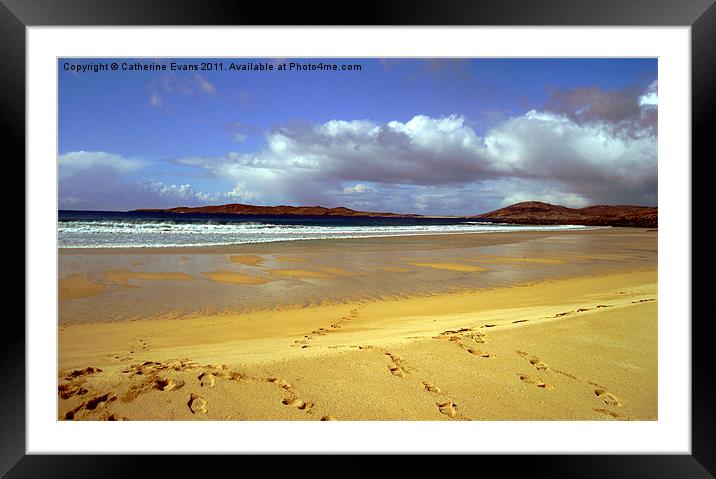 Footprints at Horgabost #2 Framed Mounted Print by Catherine Fowler