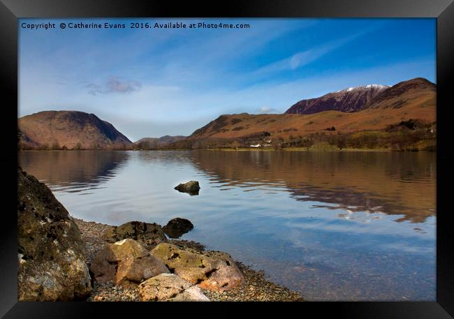 View over Buttermere Framed Print by Catherine Fowler