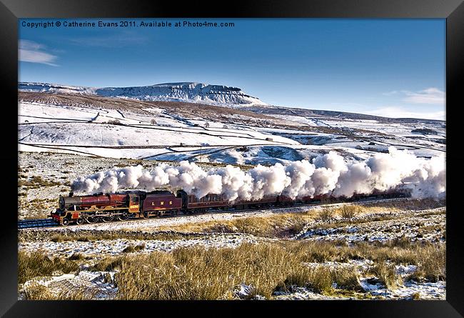 Steam and Snow Framed Print by Catherine Fowler