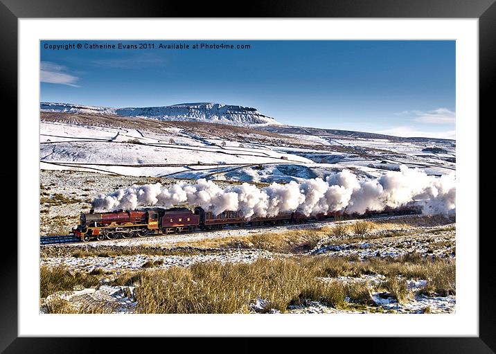 Steam and Snow Framed Mounted Print by Catherine Fowler