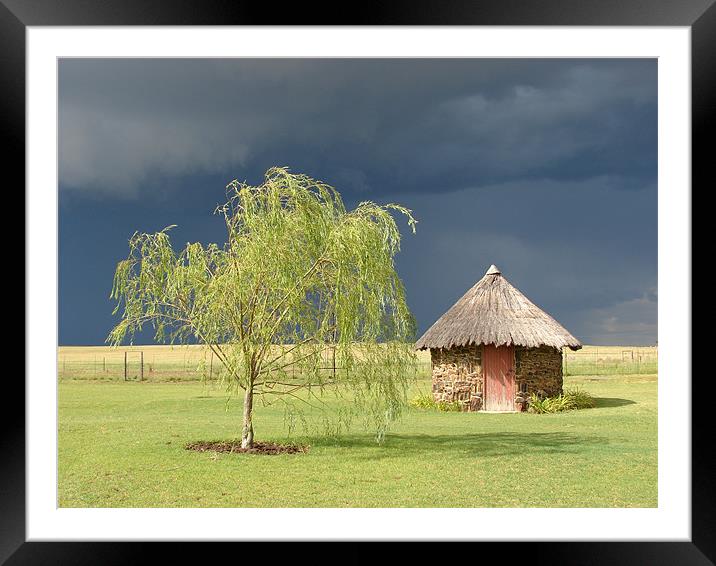 Storm on it's way Framed Mounted Print by Louise Eksteen