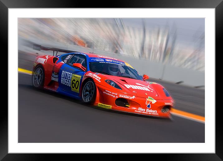 Rosso Racing Framed Mounted Print by Peter West