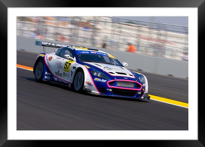 Aston Racing Framed Mounted Print by Peter West