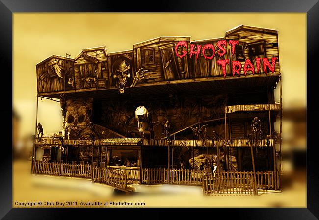 Ghost Train Framed Print by Chris Day