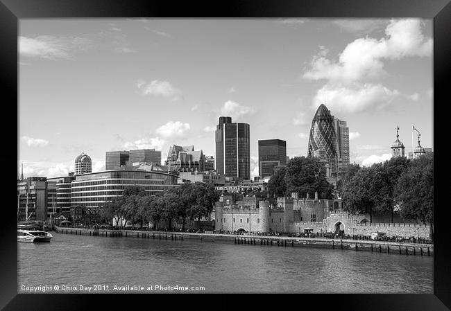 City of London Skyline Framed Print by Chris Day