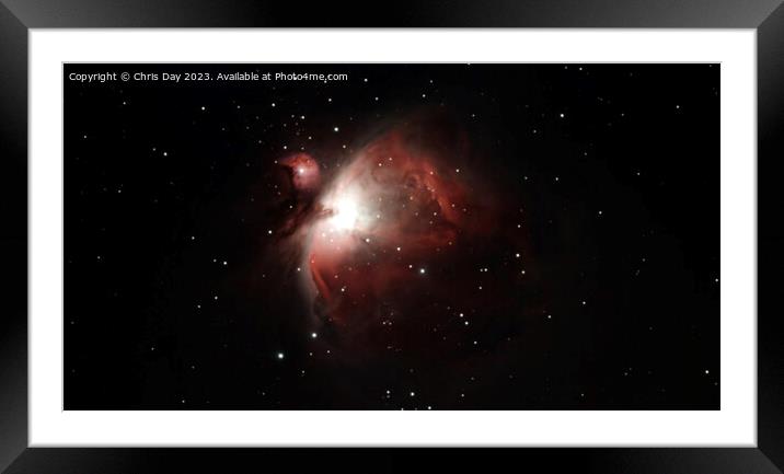 M42 The Orion Nebula Framed Mounted Print by Chris Day